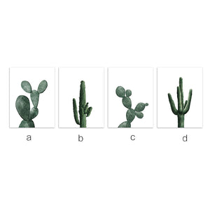 Green Cactus Wall Art Print – AMIAH