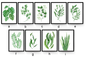 Green Tropical Plants Wall Art Print – BLAIR