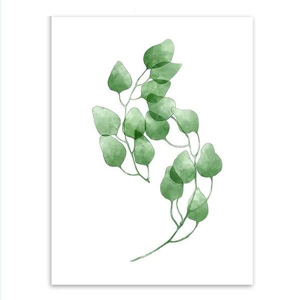 Green Tropical Plants Wall Art Print – BLAIR