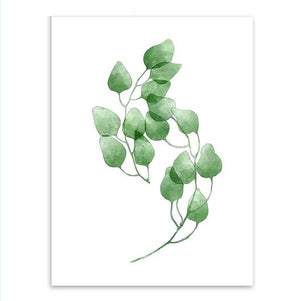 Green Tropical Plants Wall Art Print – BLAIR
