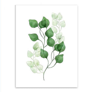 Green Tropical Plants Wall Art Print – BLAIR
