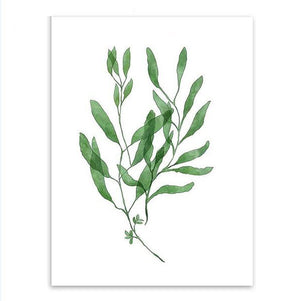 Green Tropical Plants Wall Art Print – BLAIR