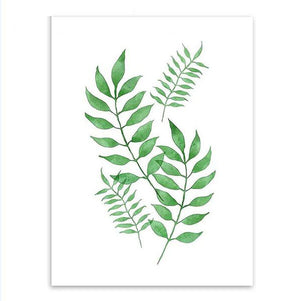 Green Tropical Plants Wall Art Print – BLAIR