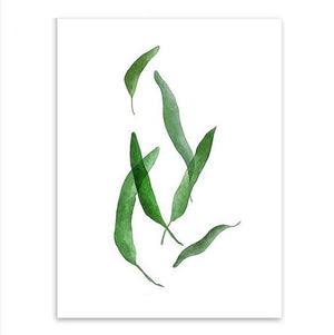 Green Tropical Plants Wall Art Print – BLAIR