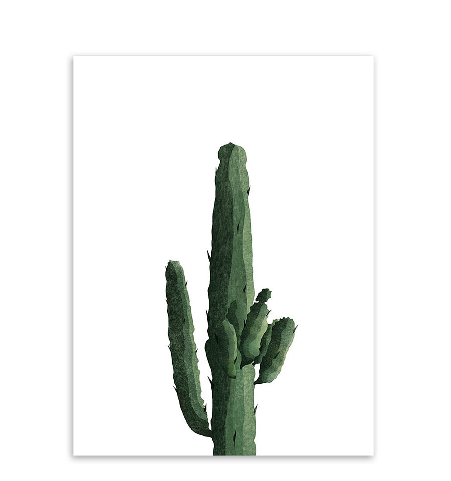 Green Cactus Wall Art Print – AMIAH