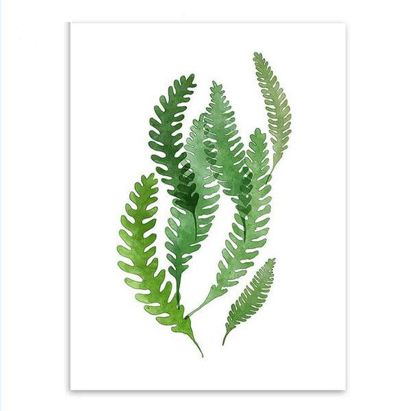 Green Tropical Plants Wall Art Print – BLAIR