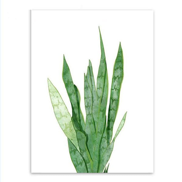 Green Tropical Plants Wall Art Print – BLAIR