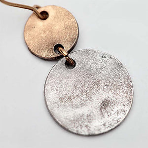 Rustic Copper Patina Nickel Free Dangle Earrings from Switzerland ZELLA.CH
