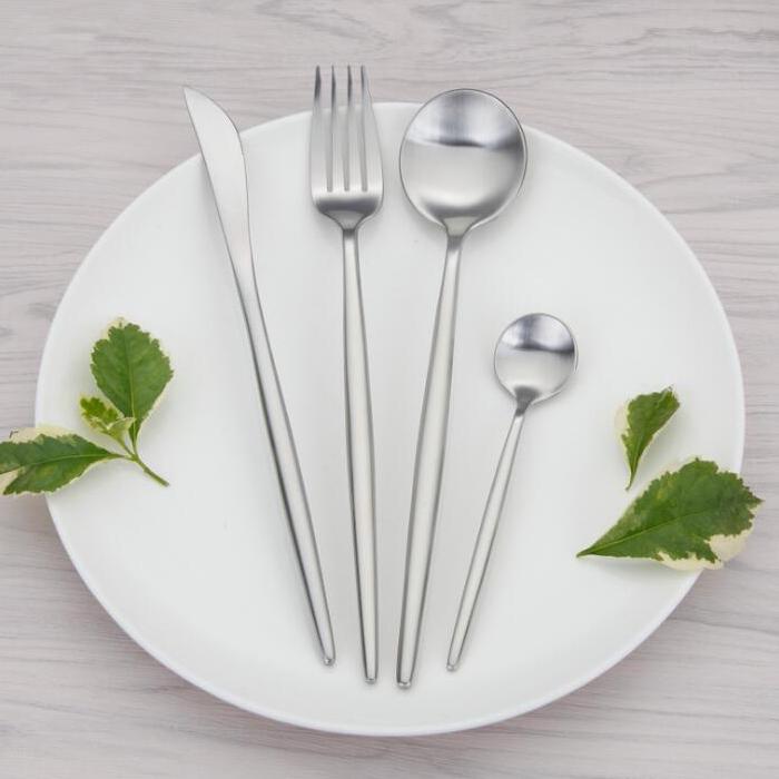 Silver Stainless Steel Tableware Set - ELIA