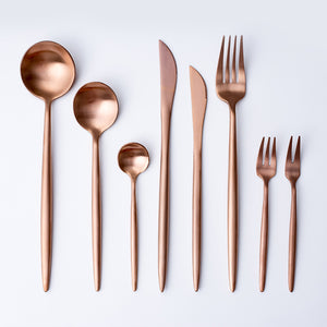 Gold Stainless Steel Tableware Set - ROSA