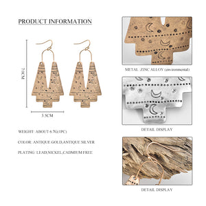 Nickel Free Ethnic Style Antique Gold Silver Dangle Earrings from Switzerland