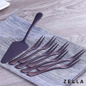 Stainless Steel Cake Forks and Cake Shovel Set - ONIE