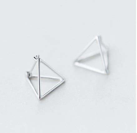 Nickel Free Metal Alloy Gold Rose Gold Silver Prism Style Stud Earrings from Switzerland Zella.ch