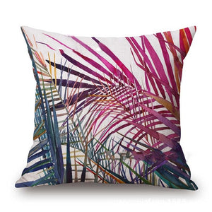 Pillow Cover Tropical Plant Print - KIM - 45x45cm