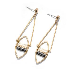 Bohemian Glass Beads Nickel Free Geometric Drop Earrings from Switzerland zella.ch