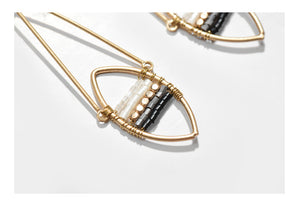 Bohemian Glass Beads Nickel Free Geometric Drop Earrings from Switzerland zella.ch