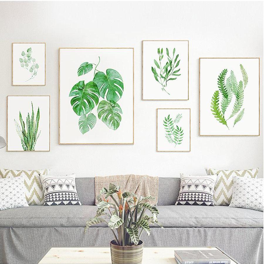 Green Tropical Plants Wall Art Print – BLAIR