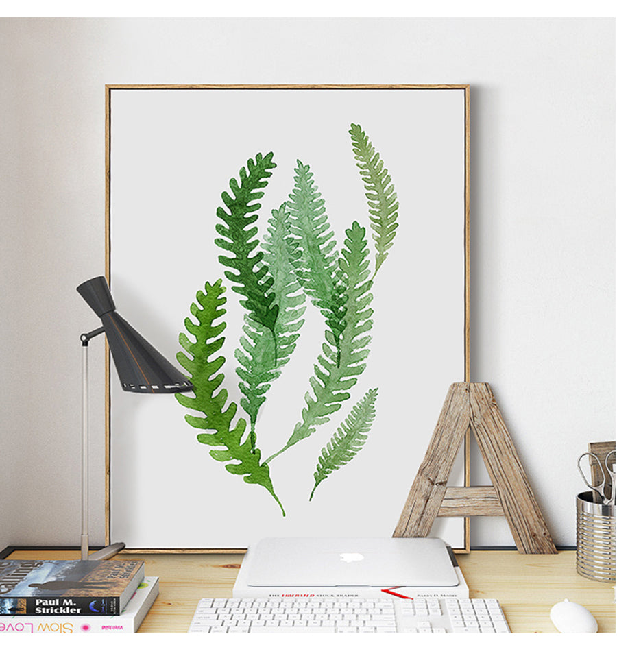 Green Tropical Plants Wall Art Print – BLAIR