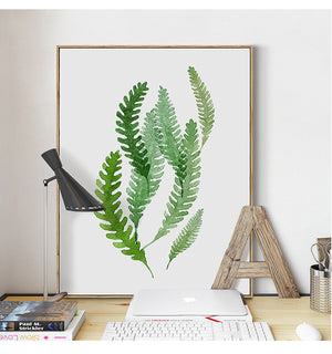 Green Tropical Plants Wall Art Print – BLAIR