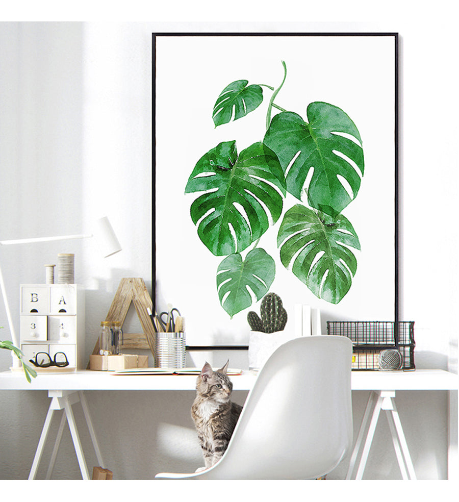 Green Tropical Plants Wall Art Print – BLAIR