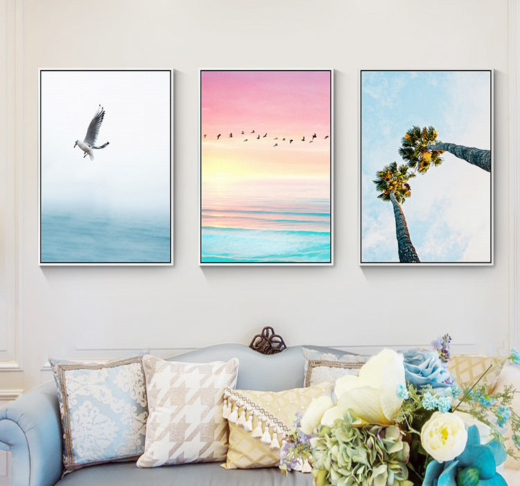 Sea Pastel Landscape Wall Art Print – IRENE