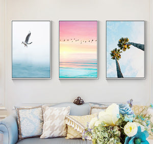 Sea Pastel Landscape Wall Art Print – IRENE