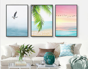 Sea Pastel Landscape Wall Art Print – IRENE