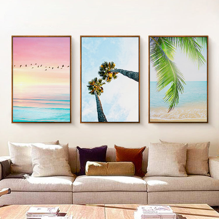 Sea Pastel Landscape Wall Art Print – IRENE