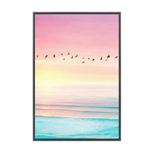 Sea Pastel Landscape Wall Art Print – IRENE
