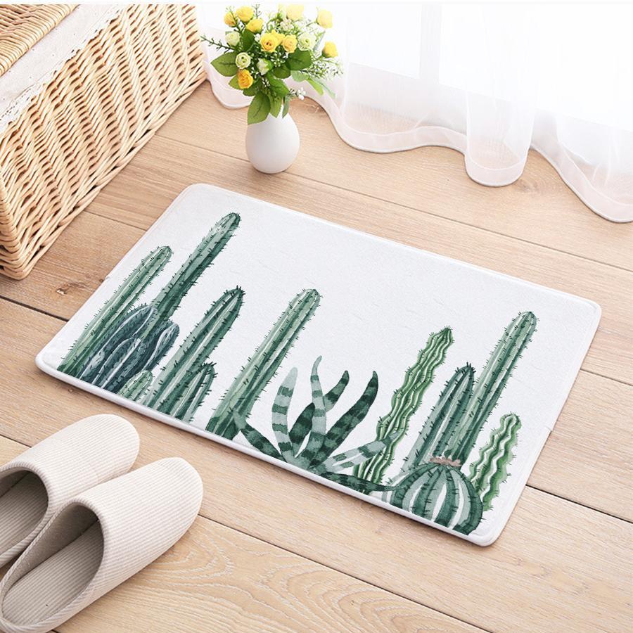 Shower Curtains Tropical Cactus Print - ALMA - 3 SIZES