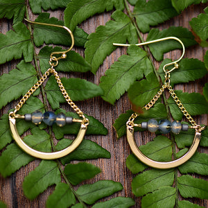 Natural Hematite Beads Nickel Free Gold Drop Earrings from Switzerland zella.ch