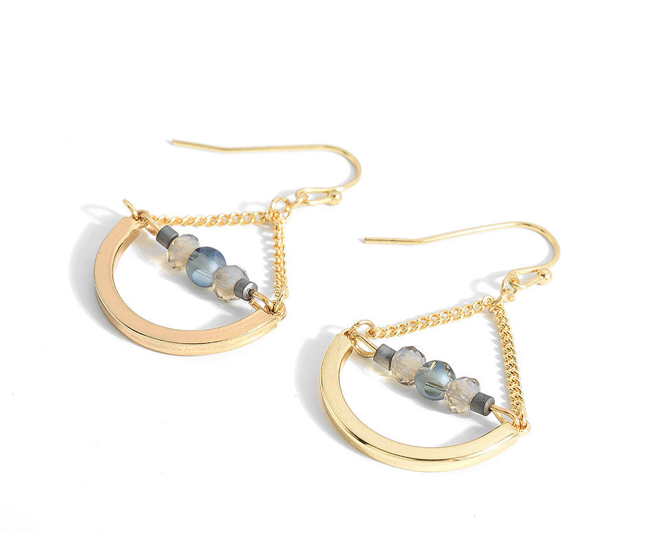 Natural Hematite Beads Nickel Free Gold Drop Earrings from Switzerland zella.ch