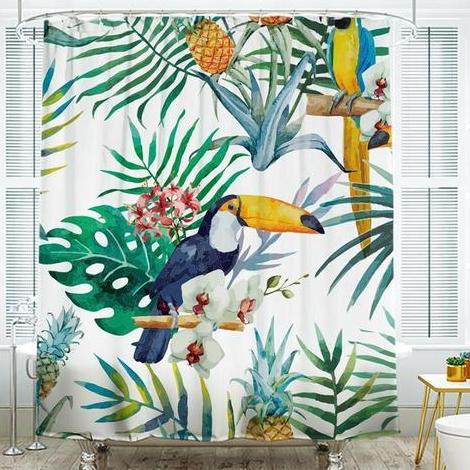 Shower Curtains Toucan Bird Print - BETH - 3 SIZES
