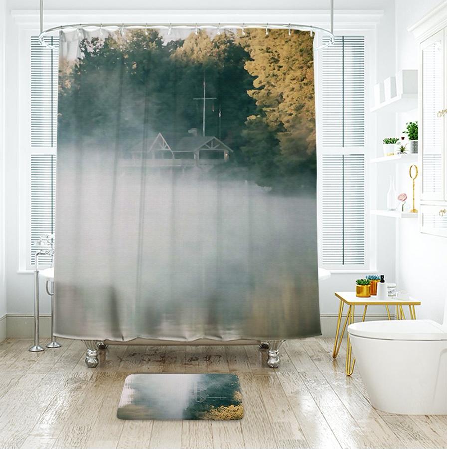 Shower Curtains Landscape Painting Print - ARIE - 3 SIZES