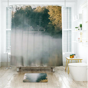 Shower Curtains Landscape Painting Print - ARIE - 3 SIZES