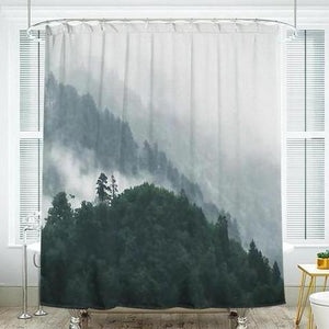 Shower Curtains Landscape Painting Print - ASHA - 3 SIZES