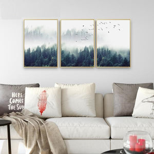 Green Forest Lanscape Wall Art Print – GILDA