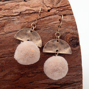 Natural Stone Marble Beads Nickel Free Gold Hook Drop Earrings from Switzerland zella.ch