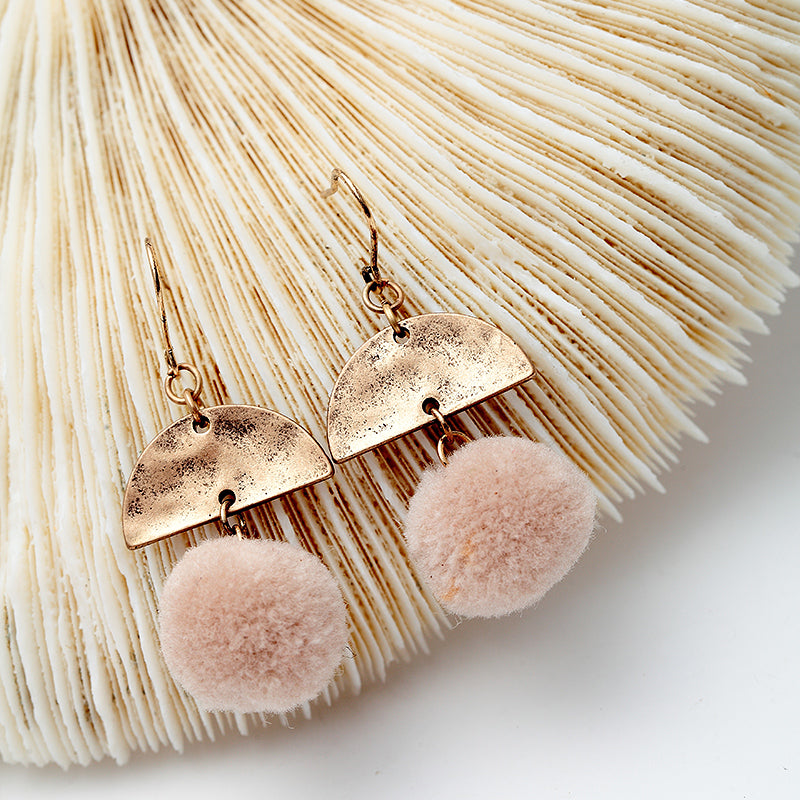 Natural Stone Marble Beads Nickel Free Gold Hook Drop Earrings from Switzerland zella.ch