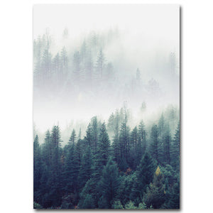 Green Forest Lanscape Wall Art Print – GILDA