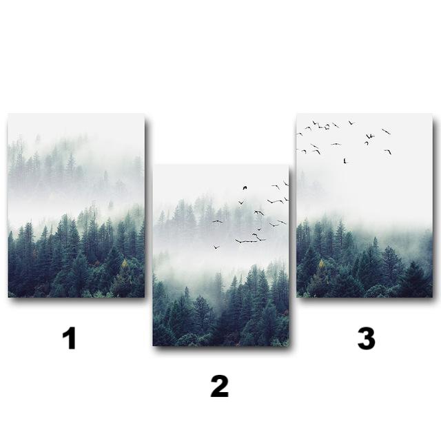 Green Forest Lanscape Wall Art Print – GILDA