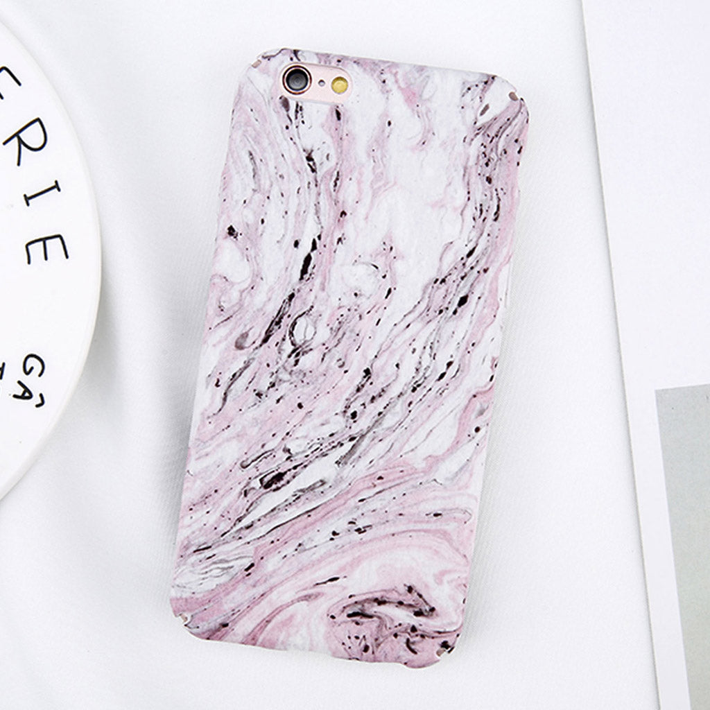 Grey Pink Marble iPhone Case - NED