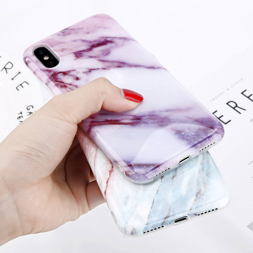 Purple Marble iPhone Case - KIA