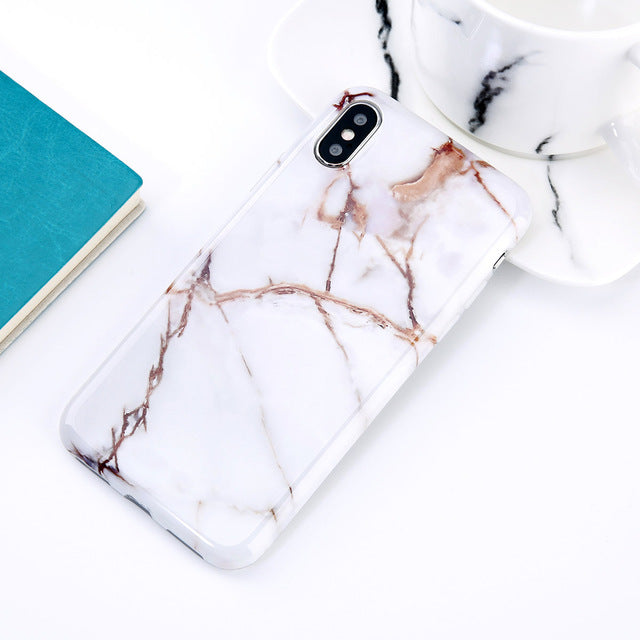 Brown Marble iPhone Case - VAL