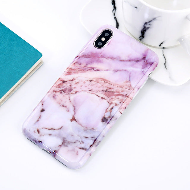 Purple Marble iPhone Case - ELA