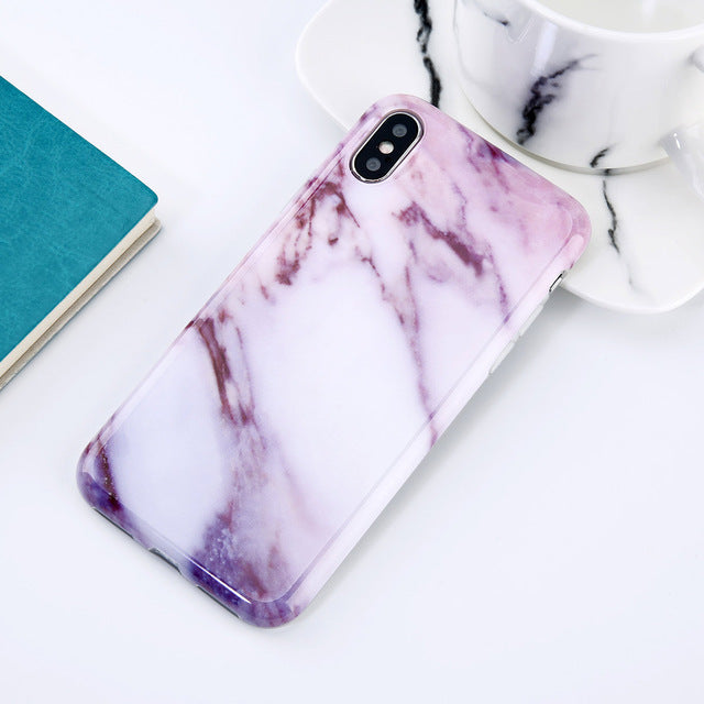 Purple Marble iPhone Case - KIA