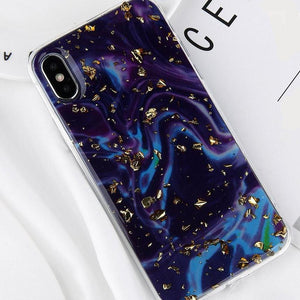 Glittery Blue iPhone Case - MEI