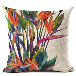 Pillow Cover Flower Print - CAI - 45x45cm