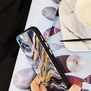 Blue Rocky Pattern iPhone Case - LYA
