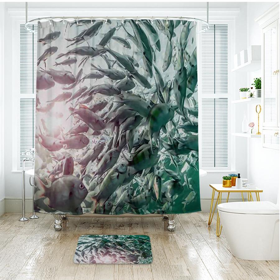 Shower Curtains Ocean World Print - LOLA - 3 SIZES